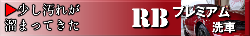少し汚れが溜まってきた　RBプレミアム洗車