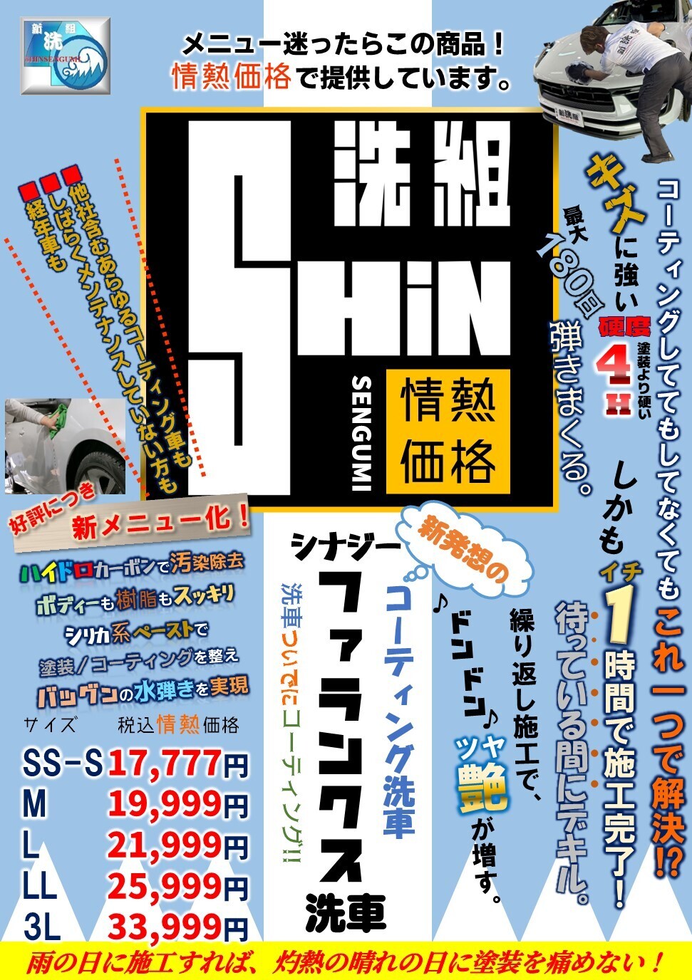 ファランクス洗車